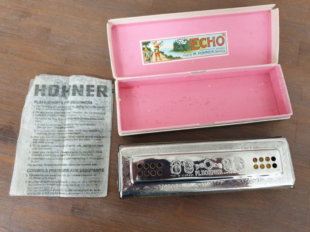 MUNDHARMONIKA M.HOHNER ECHO SEHR ALT Kaufen auf Ricardo