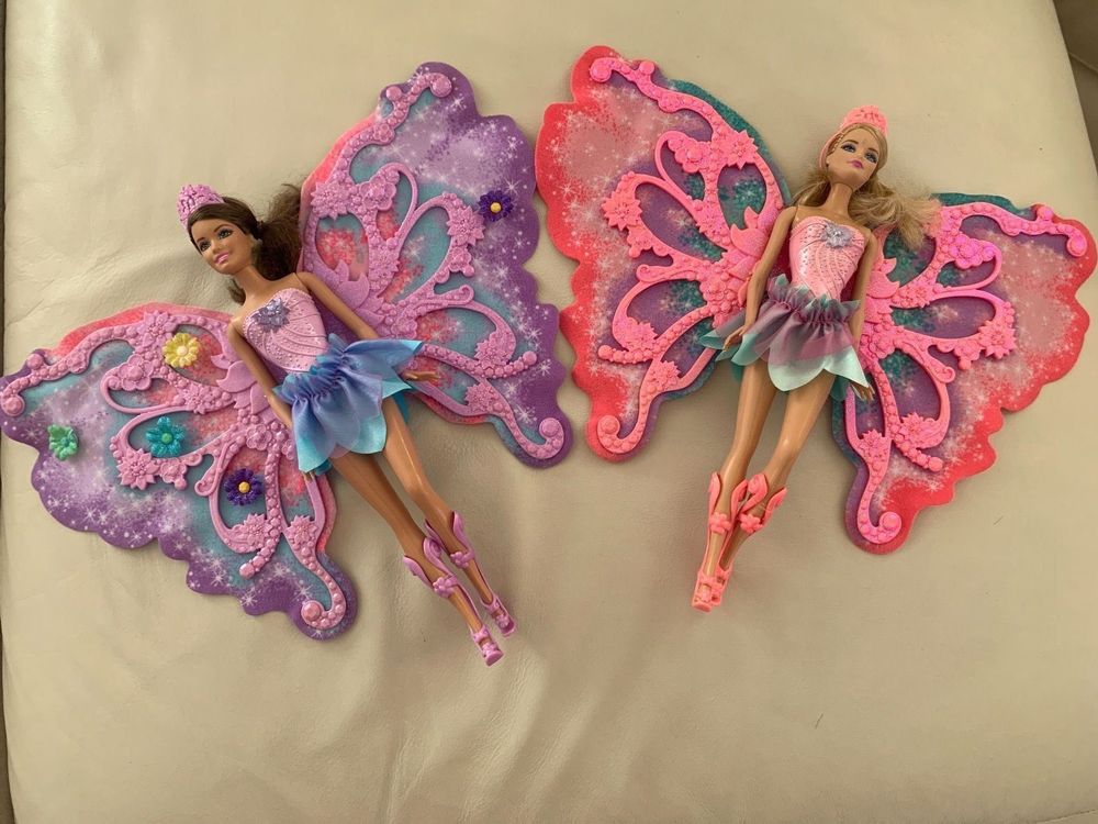 Barbie mattel 2x Schmetterling mariposa | Kaufen auf Ricardo