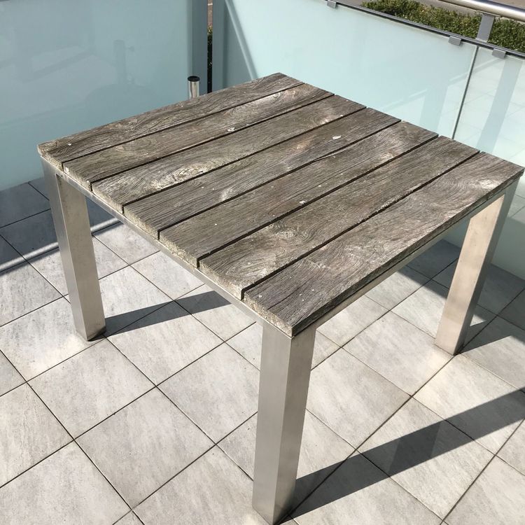 HUNN Helsinki Gartentisch mit Teakholz | Kaufen auf Ricardo