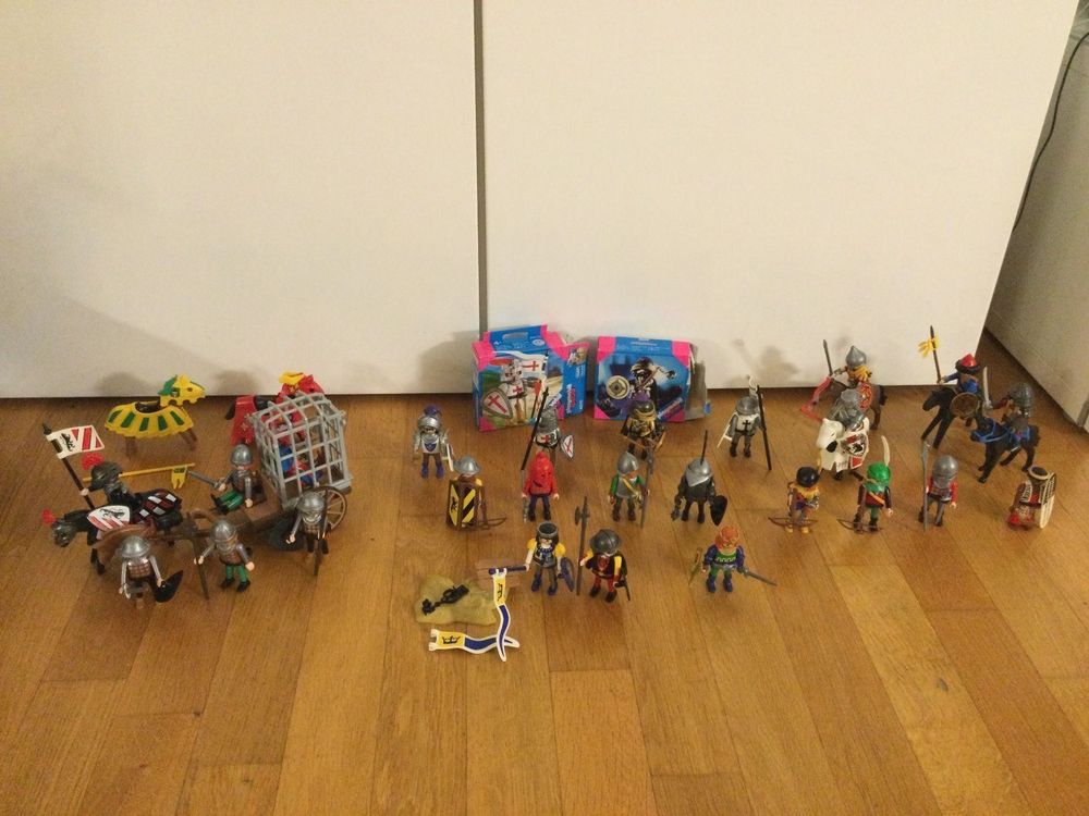  Playmobil Ritter Figuren Pferde Sammlung 