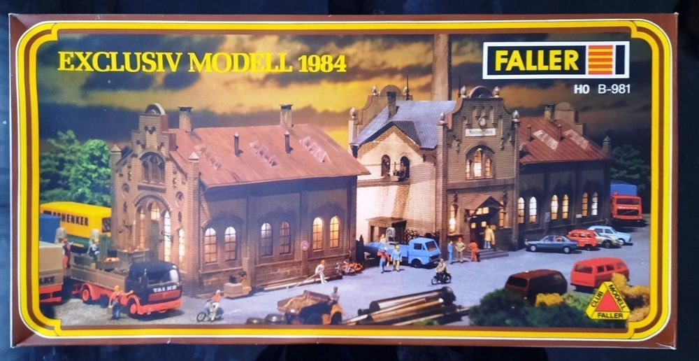 Maquette FALLER B-981 Train Ho 1/87 – Fonderie, Année 1984 – À Restaurer