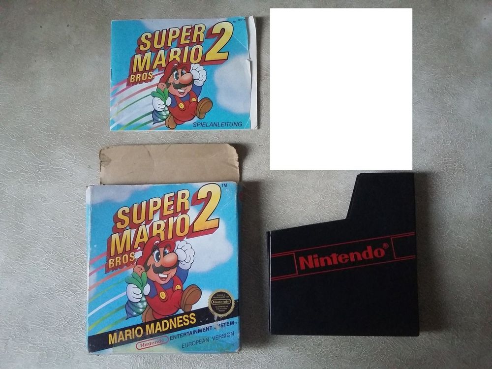 super mario 2 (box, booklet,... NO GAME) Kaufen auf Ricardo