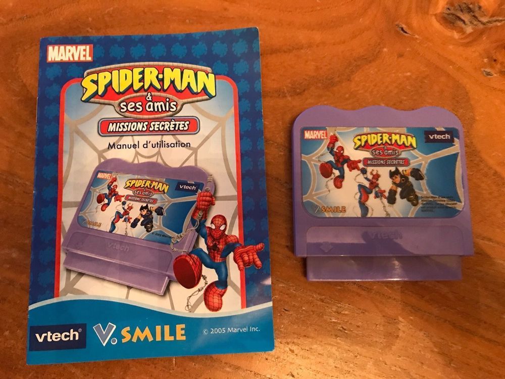 Jeu V.Smile Pro Spider-Man - Complet En Boîte, Très Bon état, Aventure Marvel