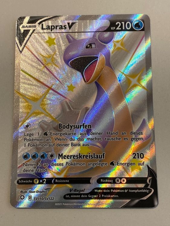 Pokemonkarte Lapras V Shiny Kaufen Auf Ricardo