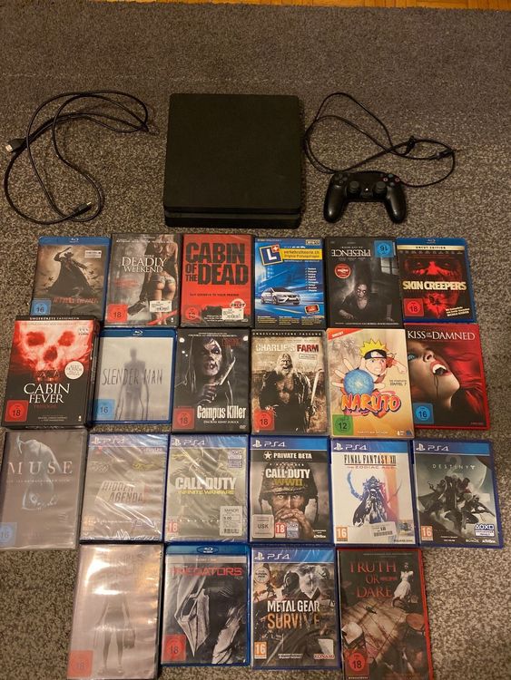 Ps4 mit Games und DVDs ab 1. Kaufen auf Ricardo