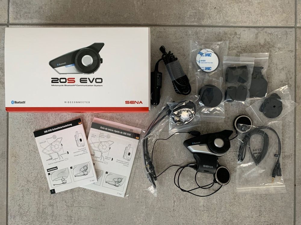 sena 20s evo einbau integralhelm