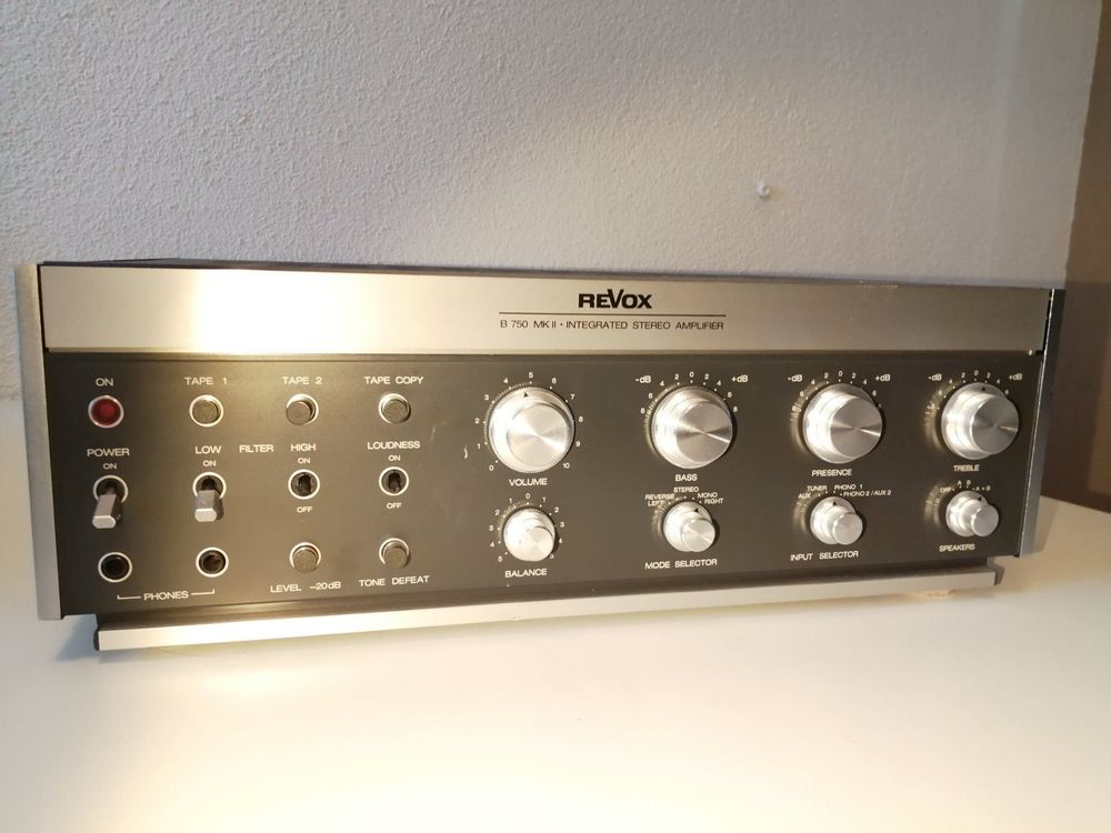 Revox B750 MKII Int. Stereo Amplifier | Kaufen Auf Ricardo