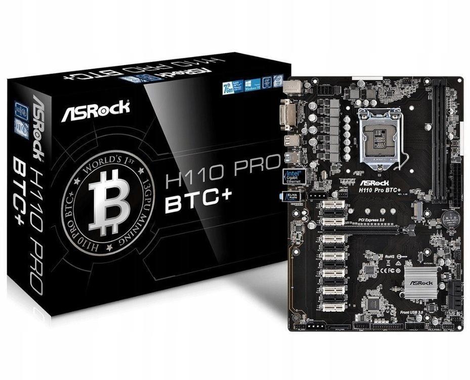 Asrock h110 pro btc не видит видеокарты