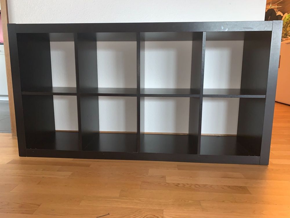 IKEA KALLAX Rekken, 77x147 cm, grijs/houteffect