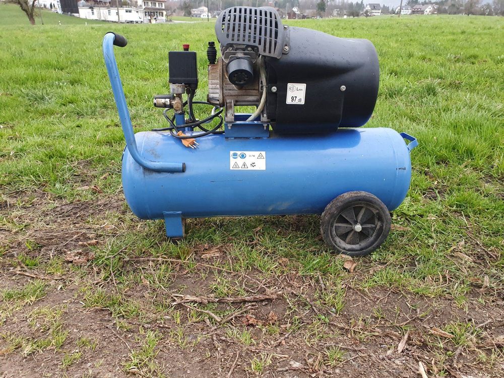 Kompressor 10 Bar 50 L 2 Zylinder Kompressor 2 Zylinder 220 Volt 50 lt | Kaufen auf Ricardo