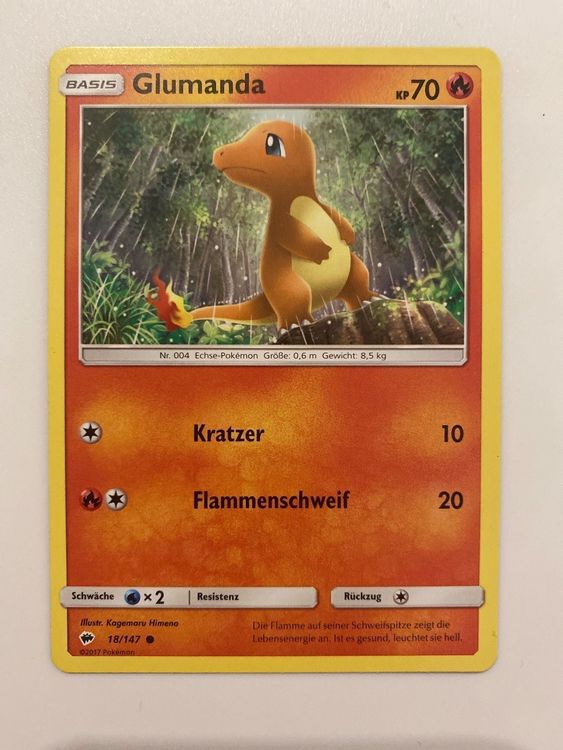 Pokemonkarte Glumanda | Kaufen auf Ricardo