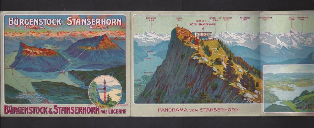 1912 Prospekt BÜRGENSTOCK & STANSERHORN Kaufen auf Ricardo