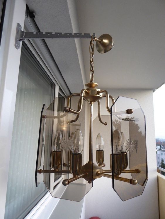 h�ngelampe messing glas