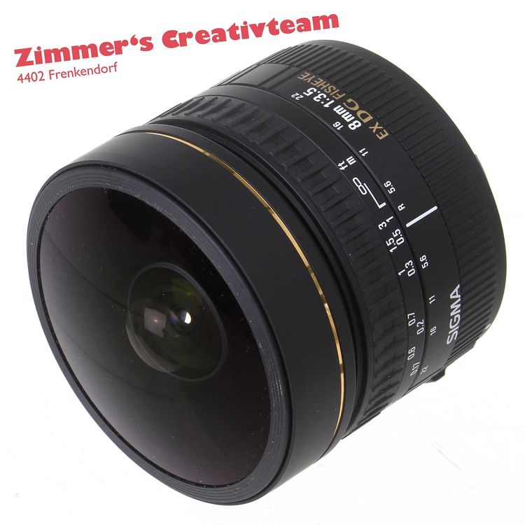 SIGMA Fisheye 8mm 3.5 DG EX zu Canon 1