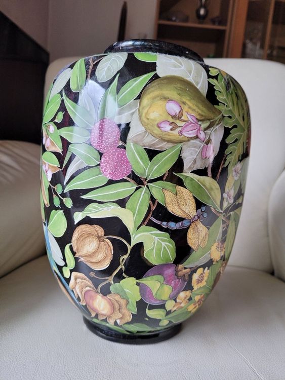 CEAR Keramik Vase Aus Sizilien – Handgemacht In Caltagirone, 20 Cm Durchmesser, 25 Cm Höhe