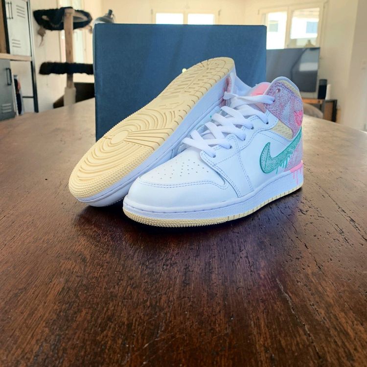 Air Jordan 1 Mid Paint Drip (GS), 38 Kaufen auf Ricardo