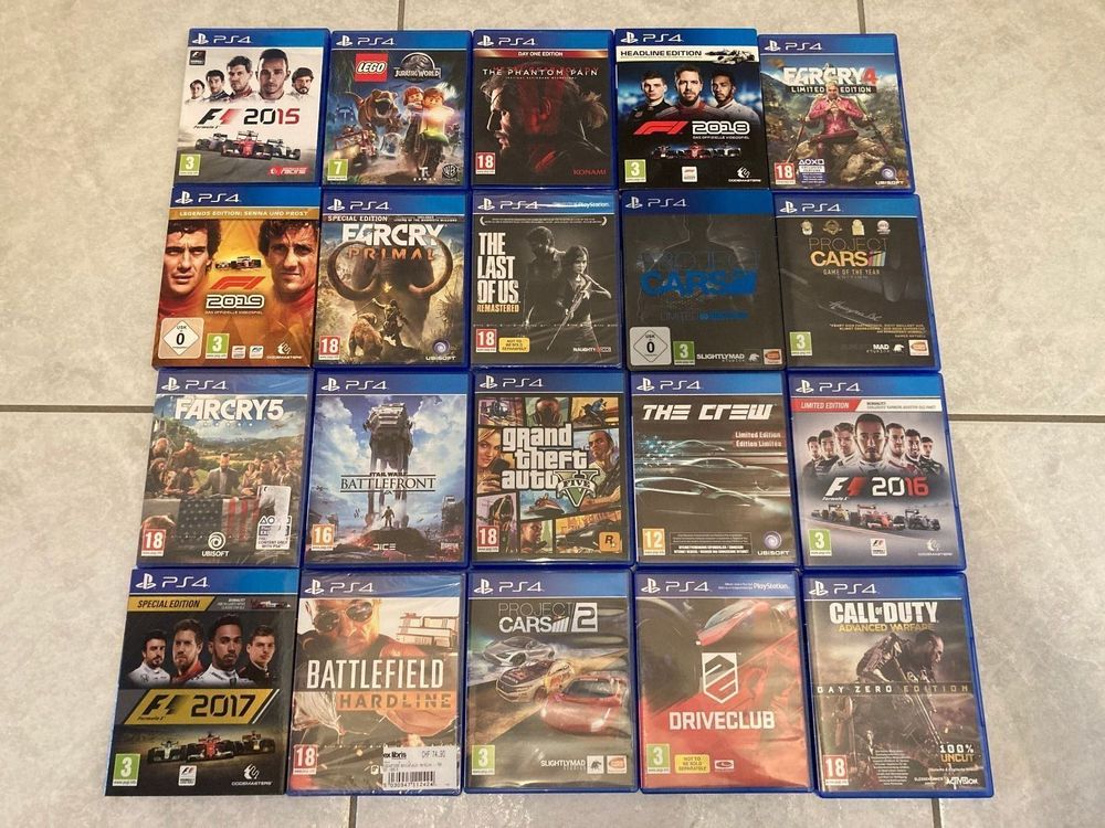 20 x Sony PlayStation 4 (PS4) Spiele | Kaufen auf Ricardo