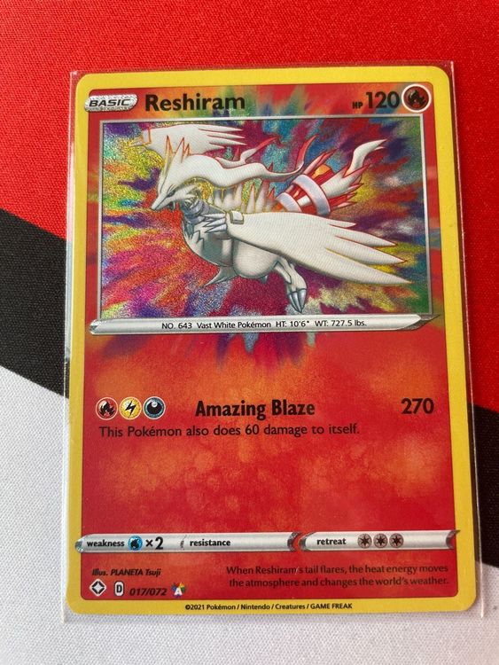 EN Pokemon Karte - Reshiram Amazing Rare | Kaufen auf Ricardo