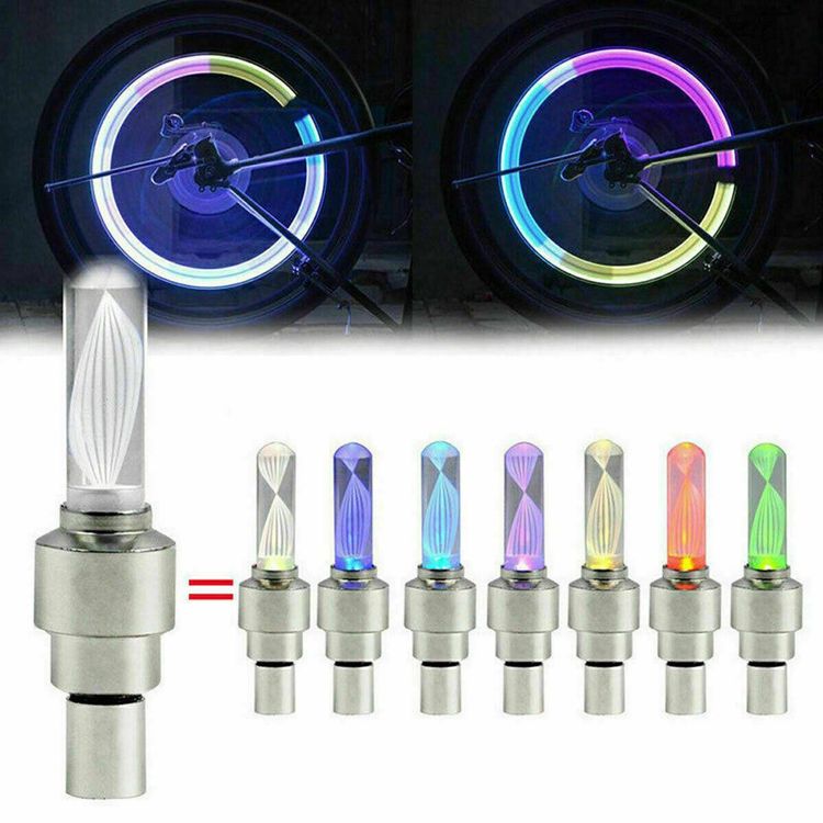 2 Stück RGB LED Reifen Ventilkappe Licht | Kaufen auf Ricardo