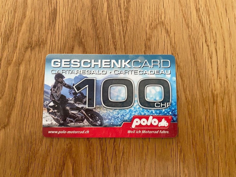 Polo Motorrad Gutschein CHF 100.- // 20% | Kaufen auf Ricardo