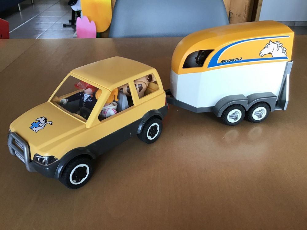 Playmobil Jeep mit Pferdeanhänger Kaufen auf Ricardo