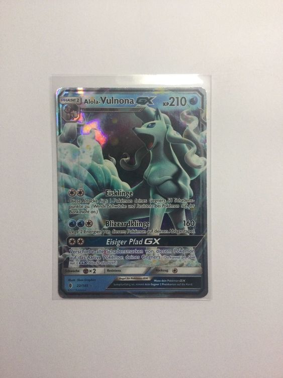 Pokémon Karte - Alola Vulnona GX 22/145 | Acheter sur Ricardo Pokémon Karte - Alola Vulnona GX 22/145 | Acheter sur Ricardo