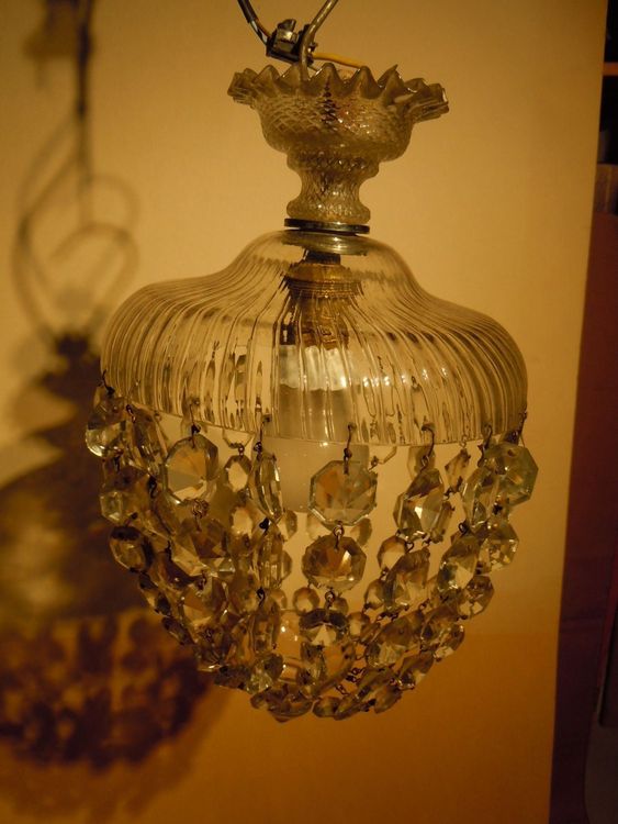 Alte Kristall-Deckenlampe | Kaufen auf Ricardo