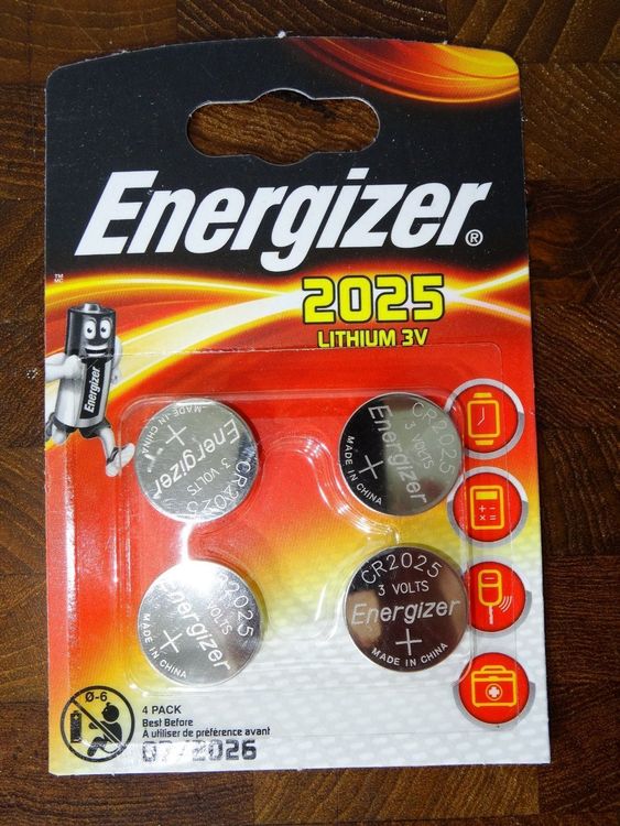 Energizer CR 2025 Lithium 3V, 4er Pack Kaufen auf Ricardo