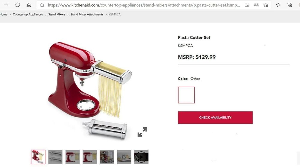 KitchenAid PastaCutter Lasagne,Capellini Kaufen auf Ricardo