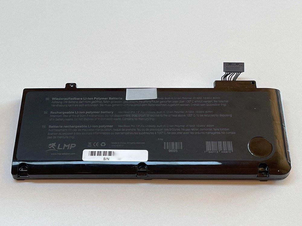 Akku Für Macbook Pro 13 Zoll Mitte 2009 Akku MacBook Pro 13" 6/09 bis 10/16 LMP | Acheter sur Ricardo
