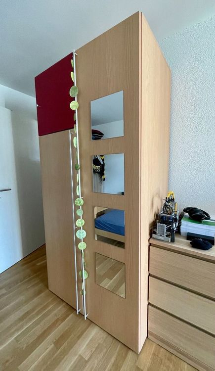 Kleiderschrank Aus Holz / Zweifarbiger Holz Kleiderschrank Landhaus aus