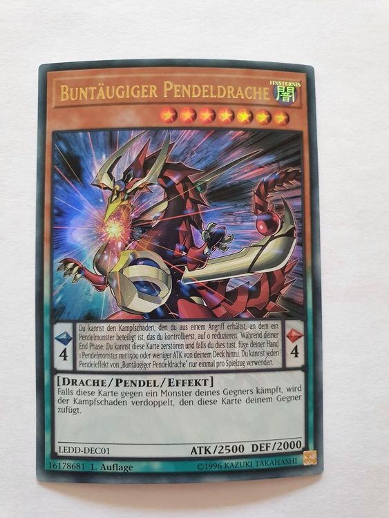 CT12-DE001 – Buntäugiger Pendeldrache – Secret Rare, Deutsch, Limitierte Auflage (Yu-Gi-Oh! Sammelkarte)