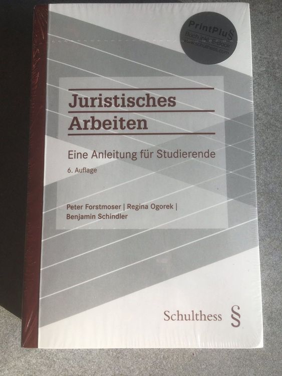 Juristisches Arbeiten - 6. Auflage | Kaufen Auf Ricardo