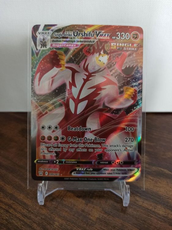Single Strike Urshifu VMax -Pokémonkarte | Kaufen auf Ricardo