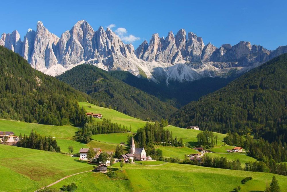 Mountain Range In Northern Italy