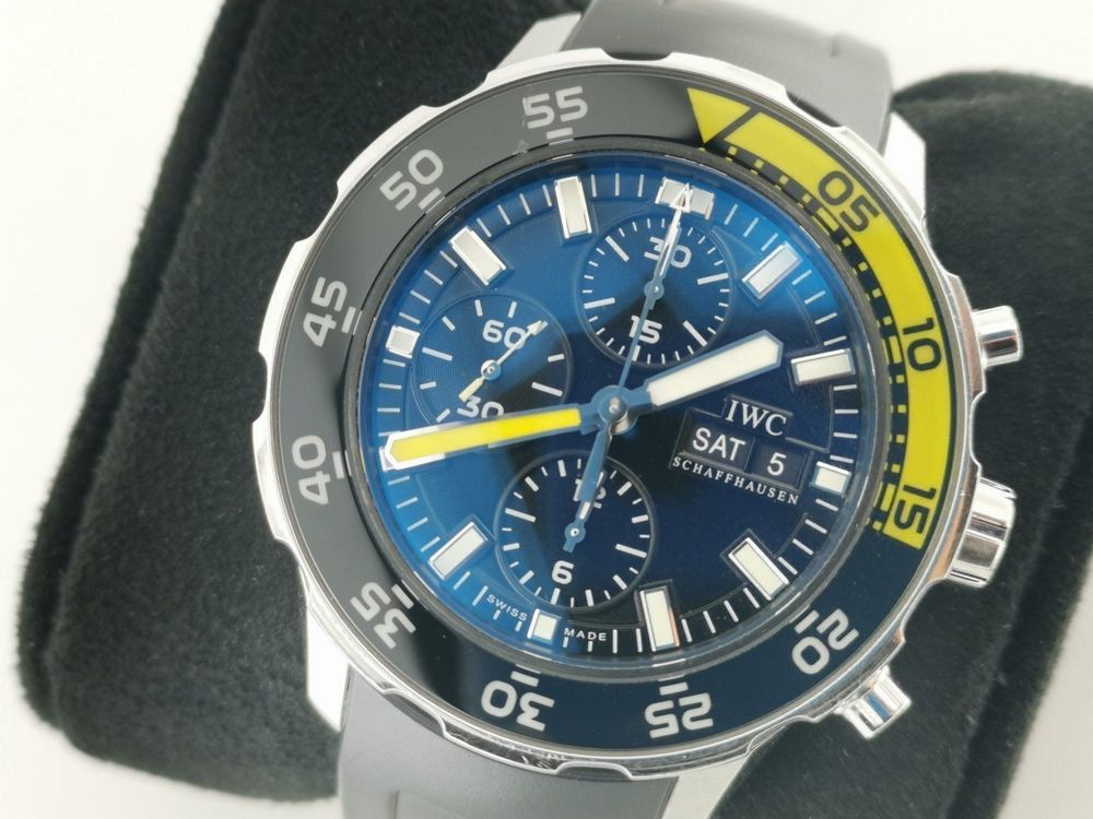 iwc aquatimer chronograph yellow