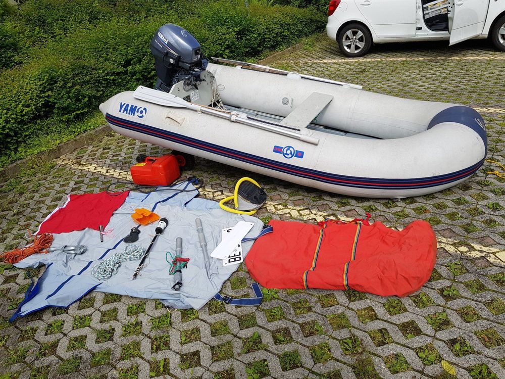 Aussenborder 8 PS Yamaha mit Gummi Boot Kaufen auf Ricardo