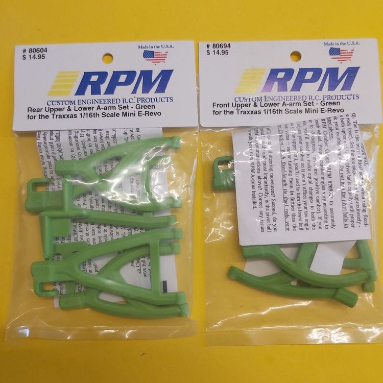 RPM Rear A-arms for the Traxxas 1/16th Scale Mini E-Revo | Traxxas 1/16 RPM Rear A-arms for the Traxxas 1/16th Scale Mini E-Revo | Traxxas 1/16