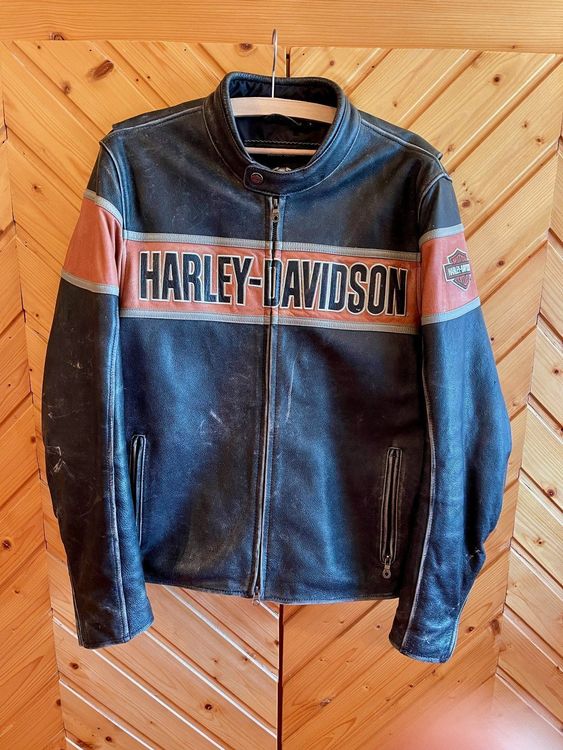 harley lederjacke l
