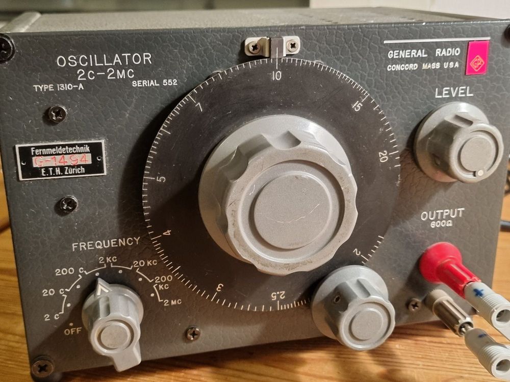 Oscillator 1310A General Radio Comp. Acheter sur Ricardo