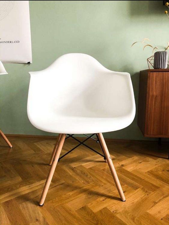 Charles Eames chair Replica weiß Holz Kaufen auf Ricardo