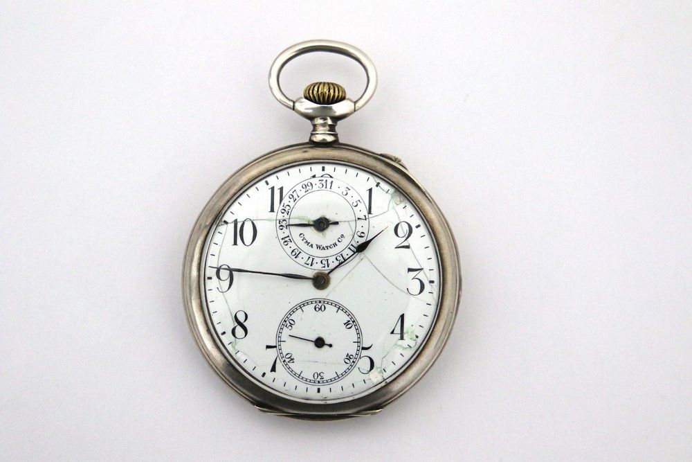 Antique CYMA Calendar Pocket watch RAR Kaufen auf Ricardo