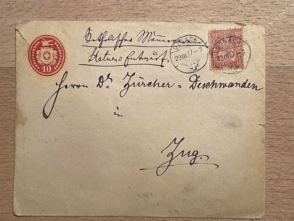 1877_Brief Schweiz | Kaufen auf Ricardo