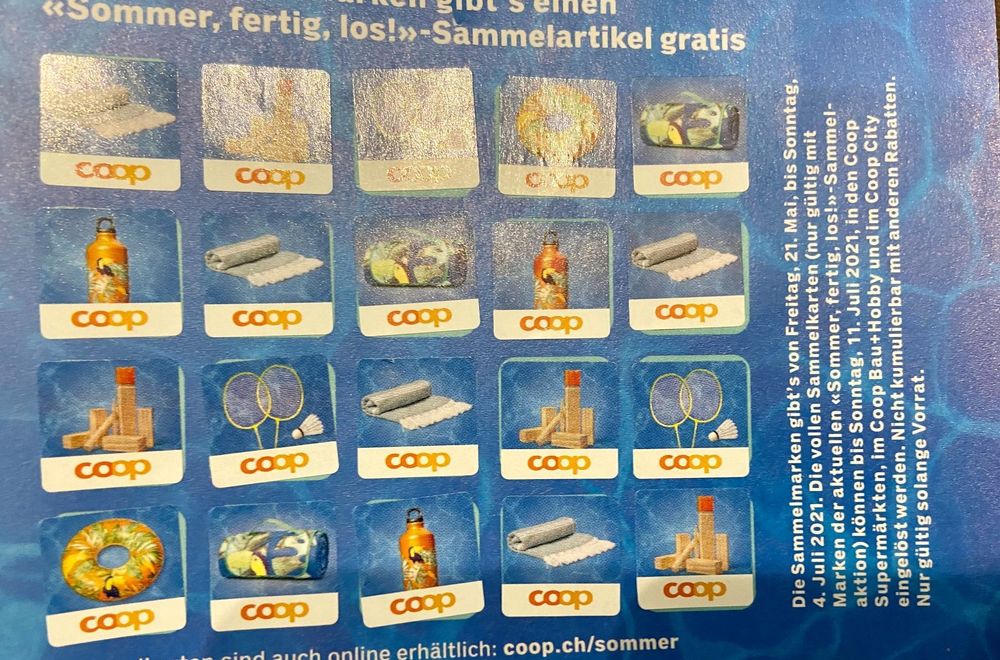 1 volle Karte Coop Sommer fertig los | Kaufen auf Ricardo