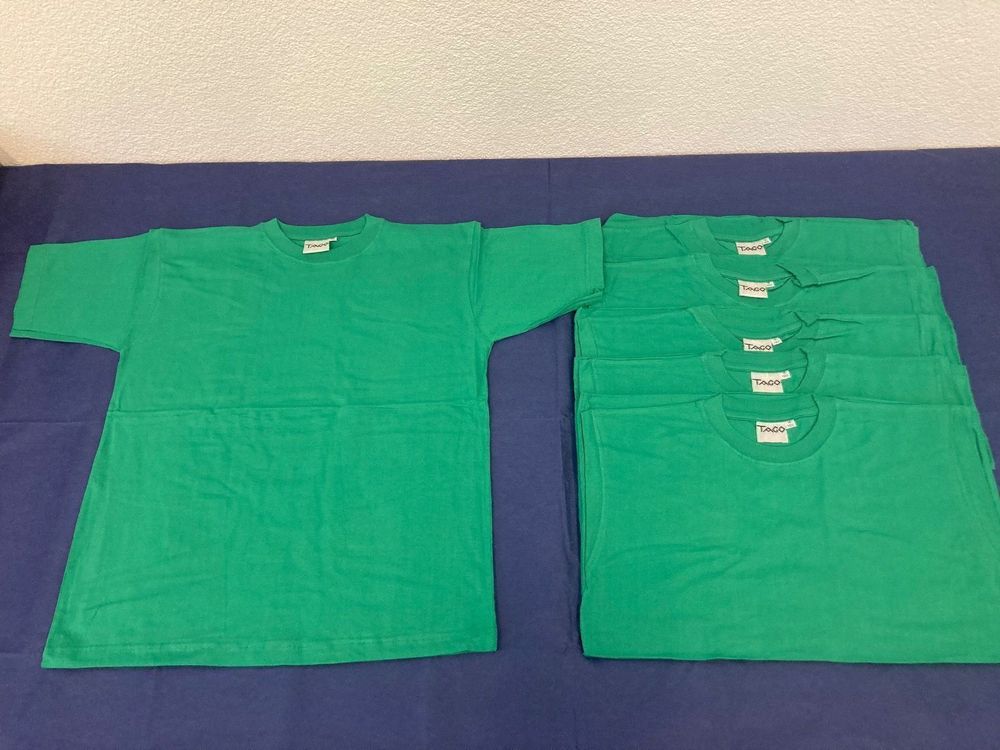 KinderT.Shirt, hellgrün, 12J, 6 Stück Kaufen auf Ricardo