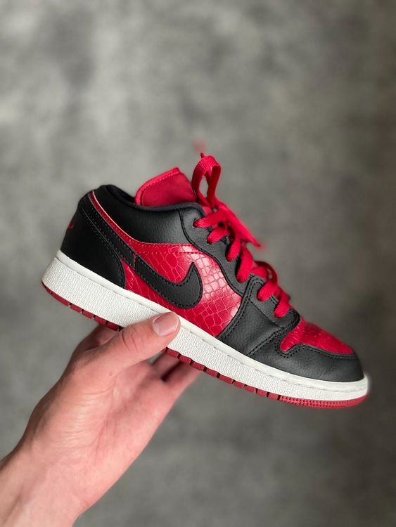 Air Jordan 1 Low BG 'Gym Red Black' | Kaufen auf Ricardo