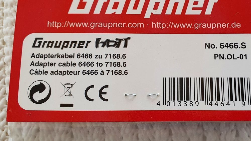 Graupner Adapterkabel 6466 zu 7168.6 6466.S