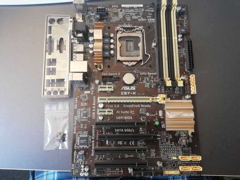 Asus z87 k подключение проводов