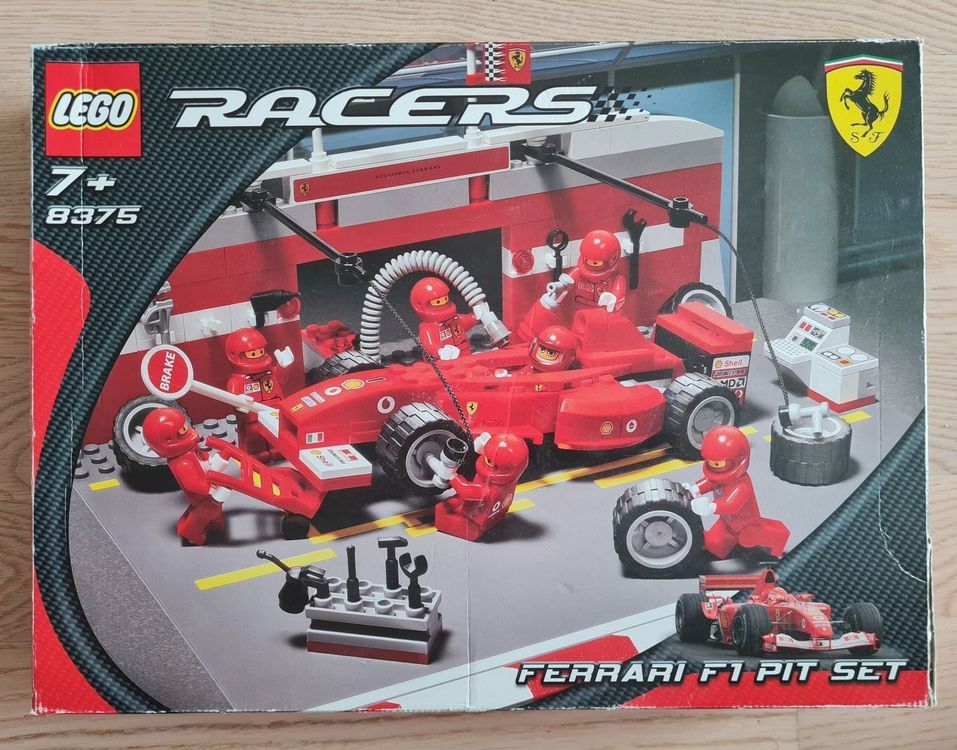 lego ferrari f1 pit set 8375