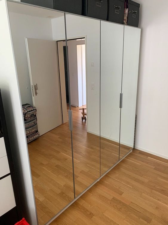 IKEA PAX Kleiderschrank mit Spiegeltüren | Kaufen auf Ricardo